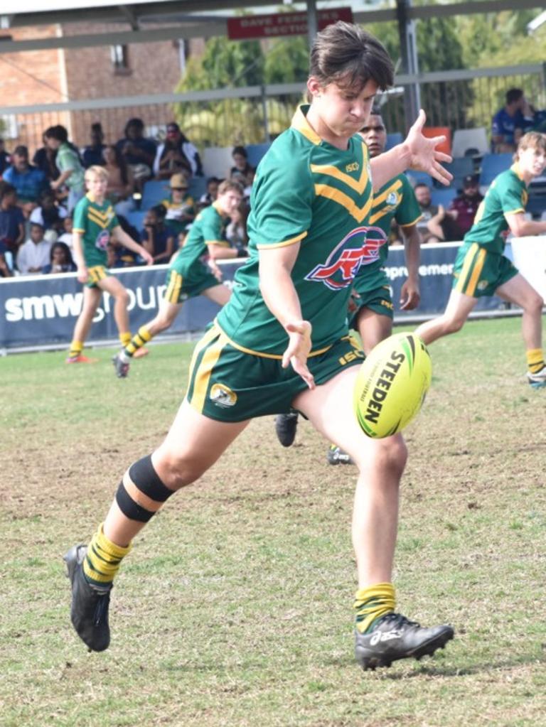 Rockhampton District Secondary Schools Rugby League grand finals, Year 10A, St Brendan’s College versus Emmaus College Browne Park, September 10, 2022.