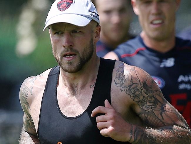 Melbourne training 5/1/2017 Gosch's Paddock. Nathan Jones Picture:Wayne Ludbey