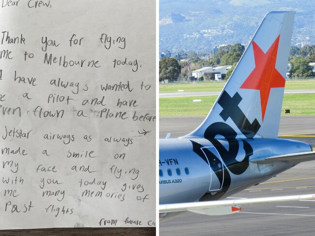 Unexpected act after boy’s letter to Jetstar