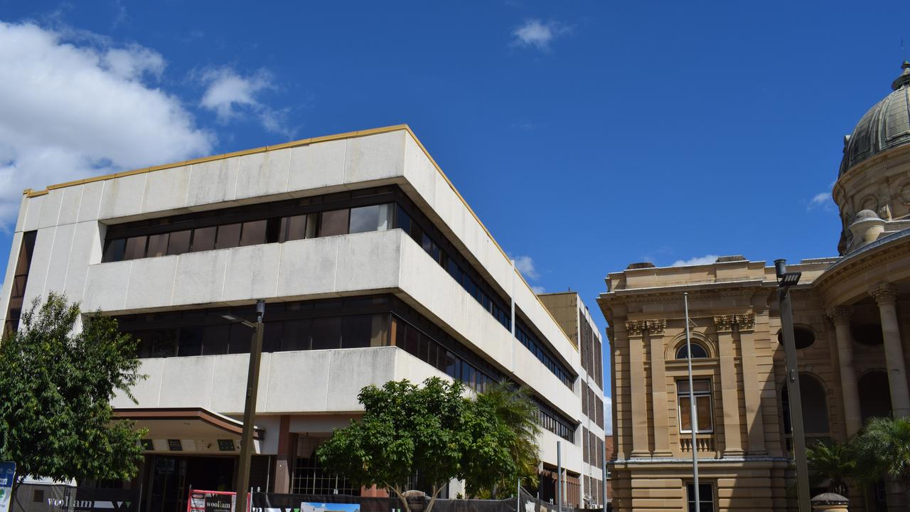 DEMOLITION COMMENCES: The Quay St building on the left was demolished to make way for the new art gallery.