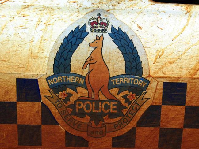 Alice Springs. July 23, 2001. The side of a police car in the Northern Territory. (AAP Image/Dave Hunt) NO ARCHIVING