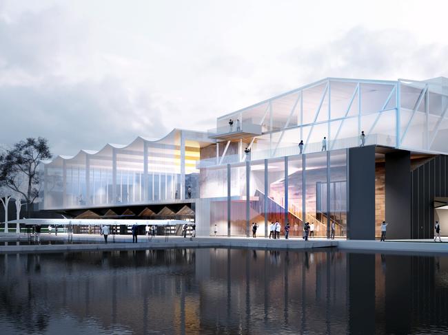 Renders for the redevelopment of the Power House, at Albert Park Lake.