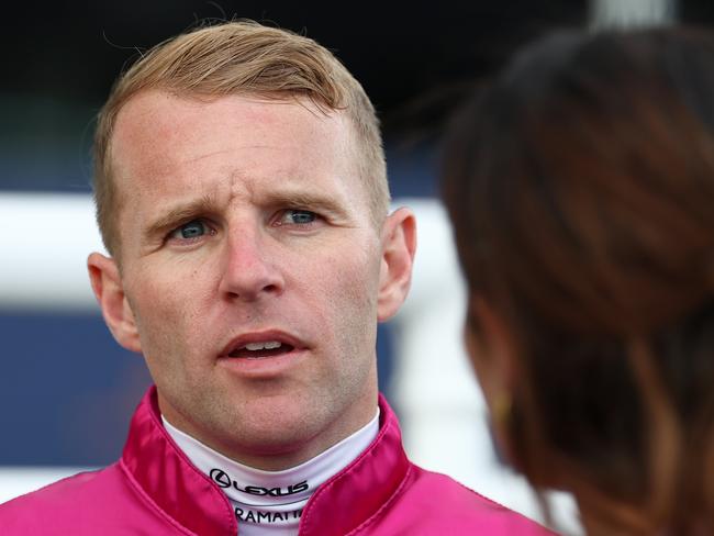 SYDNEY, AUSTRALIA - DECEMBER 23: Tommy Berry riding Robusto wins Race 10 TAB during Sydney Racing at Royal Randwick Racecourse on December 23, 2023 in Sydney, Australia. (Photo by Jeremy Ng/Getty Images)