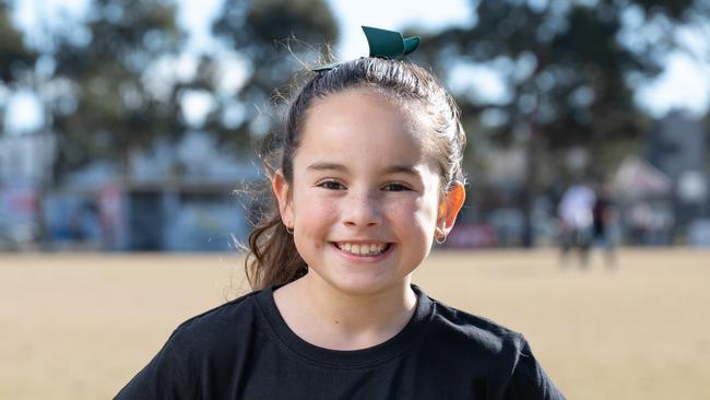 Willow Micallef, 8, was diagnosed with type 1 diabetes in 2020. Picture: Brad Fleet