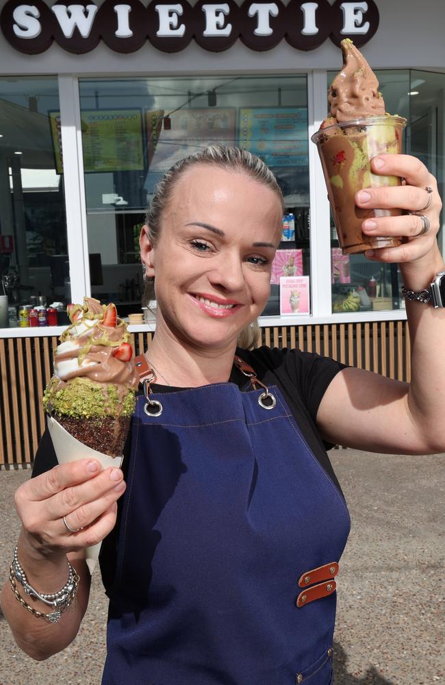Marketa Lines with some of her Creations at Swieetie. Pic Annette Dew