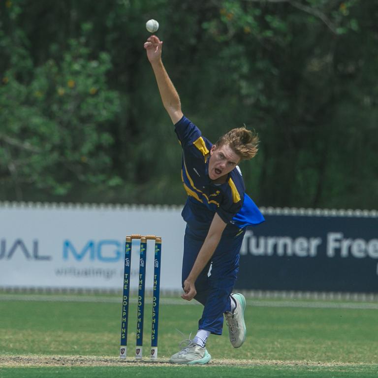 Jackson Robson has been a staple in Gold Coast’s Taverners under-17s and Mens under-19s sides. On Sunday he went for just four runs in the 20th over of the Dolphins clash against Souths to snare a draw.