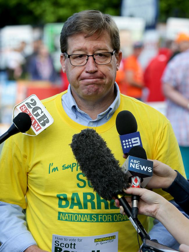 Nationals leader Troy Grant is facing the prospect of a leadership spill. Picture: Jonathan Ng