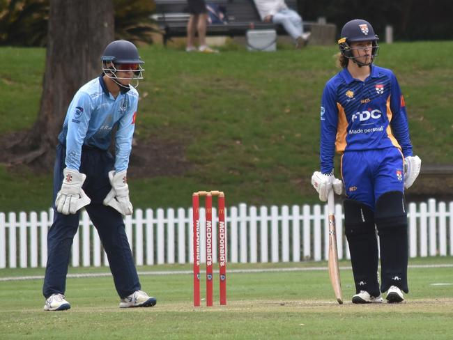 Archie O'Hara at the crease. Picture: Sean Teuma