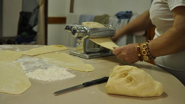 Pasta making demonstration with a real life Italian Nona.