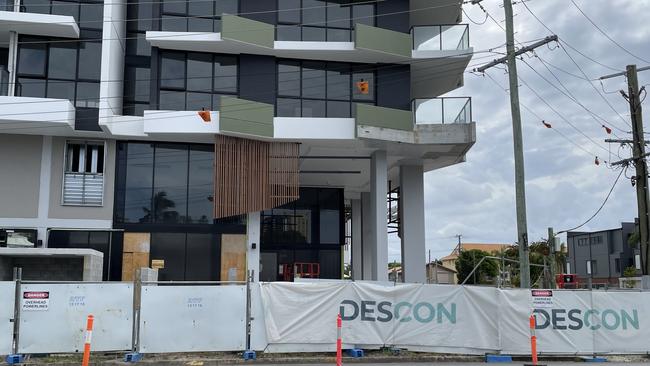 The Allure on Chevron development on Chevron Island was partly-constructed by Descon after Condev collapsed.