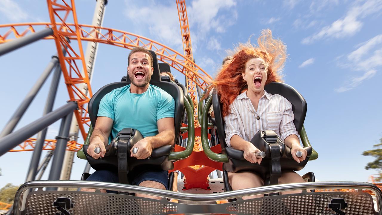 The $32m Steel Taipan rollercoaster is ready for launch at Dreamworld.