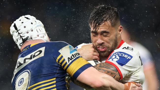 The Broncos are set to sign Dragons winger Jordan Pereira. Picture: Getty Images