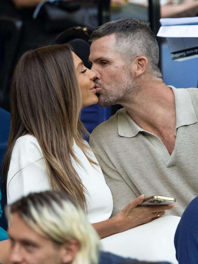 Bartel and her boyfriend, Peter Dugmore at the Australian Open on January 14. Picture: Tennis Australia/Fiona Hamilton