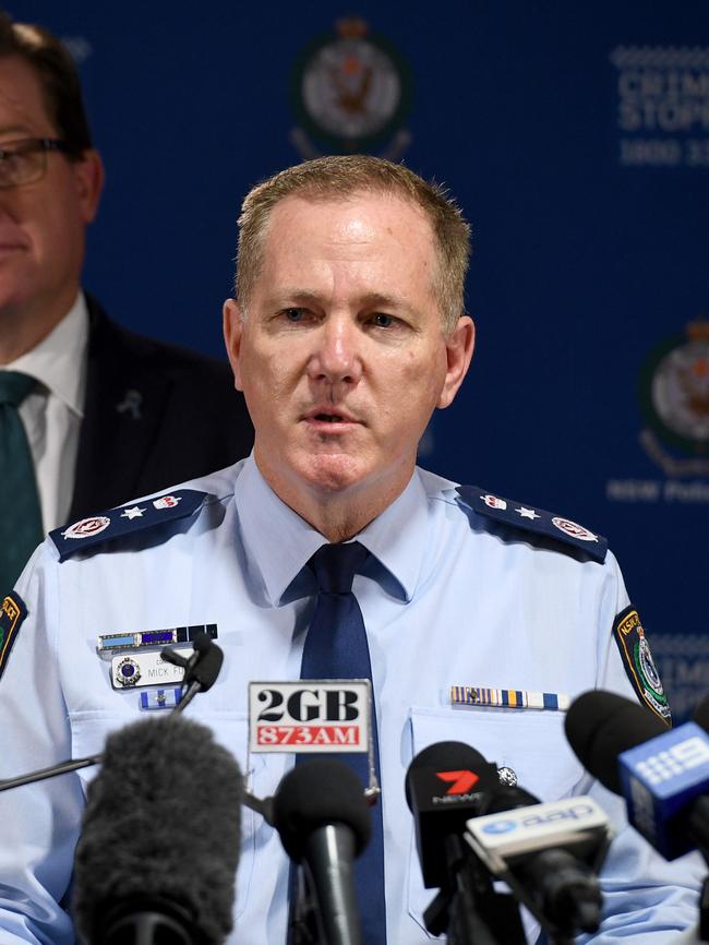 NSW Police Commissioner Mick Fuller. Picture: AAP