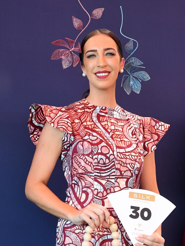 Lilly North in the season's grand final of Fashion on the Fields at the 2022 Darwin Cup. Picture: (A)manda Parkinson