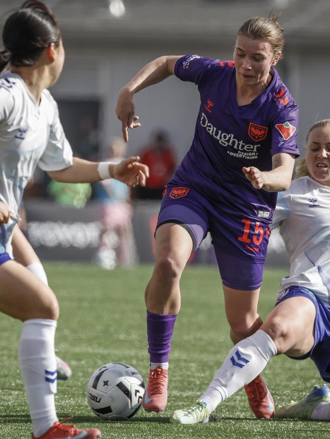Kahli Johnson has been named in the side for the first time. Picture: Jeff McIntosh/The Canadian Press via AP