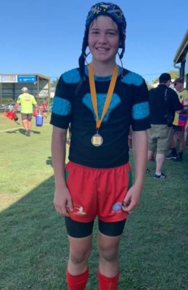 15-year-old Caleb Berthelsen was awarded MVP in 2021 for the Hervey Bay Seagulls.