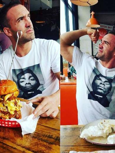 Mr Ressom says he trains a week before taking part in an eating challenge. Picture: Supplied