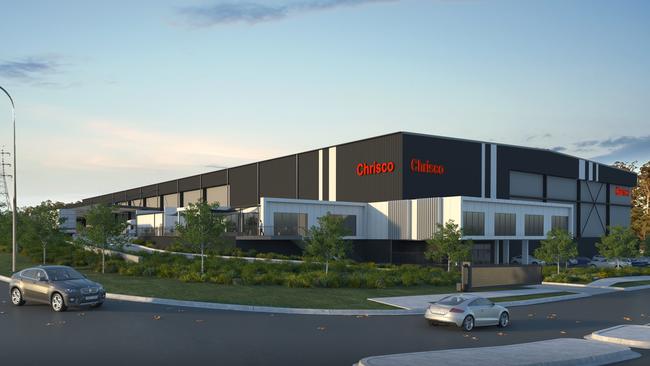 An artist's impression of Chrisco’s new distribution centre at Berrinba.