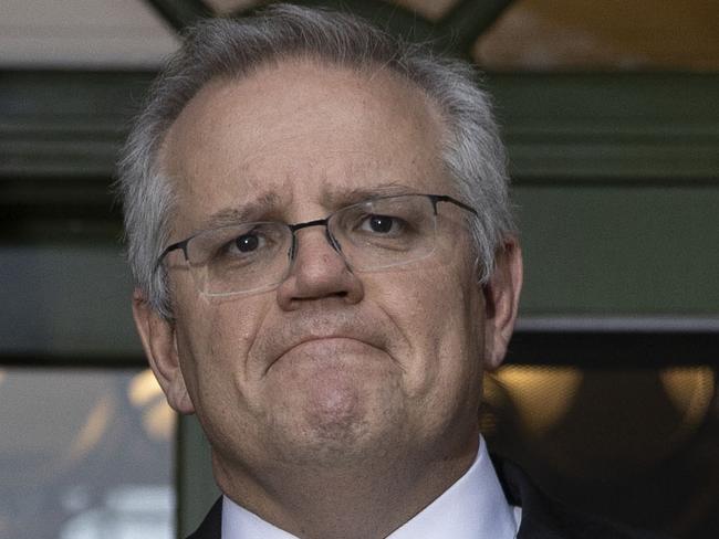 CANBERRA, AUSTRALIA - NewsWire Photos JULY 23, 2021: Prime Minister Scott Morrison during a press conference at The Lodge in Canberra. Picture: NCA NewsWire / Gary Ramage