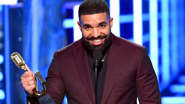 Drake accepts the Top Artist award during the 2019 Billboard Music Awards. Picture: Getty Images