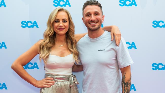 The rumour mill is in overdrive about a possible romance between radio co-hosts Carrie Bickmore and Tommy Little. Picture: Supplied