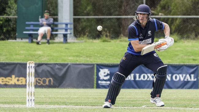 Prahran batsman William Sutherland in action. Picture: Valeriu Campan