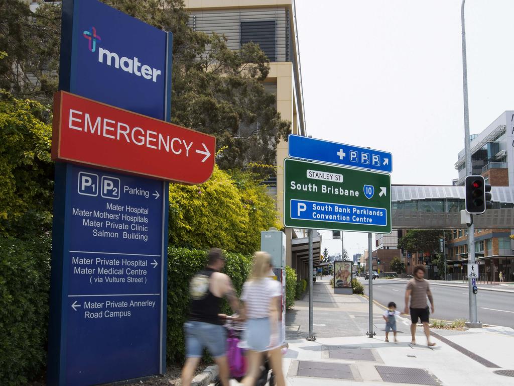 The Mater Hospital in South Brisbane