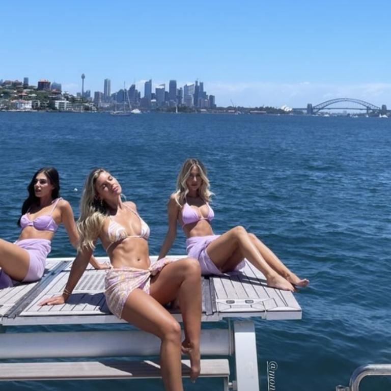 The influencers made the most of the sunny weather on Wednesday. Picture: Instagram