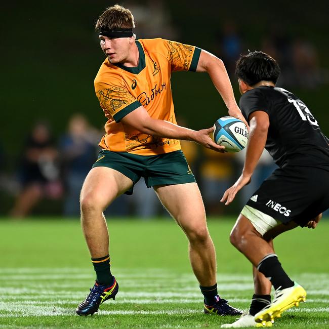 Nick Bloomfield of Australia in action during The Rugby Championship U20 Round 3 match between Australia and New Zealand last year.