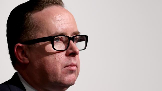 Alan Joyce leaves a business with a reputation in tatters … and a personal golden parachute. Picture: NCA NewsWire / Dylan Coker