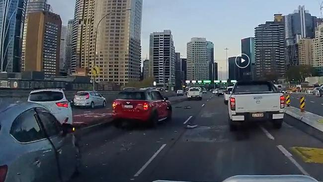 No one was seriously injured in the accident. Picture: Reddit
