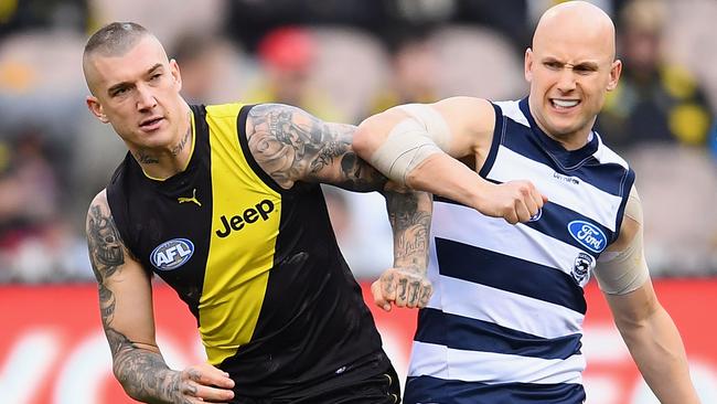 Dustin Martin’s decade compares favourably to Gary Ablett’s. Picture: Getty Images