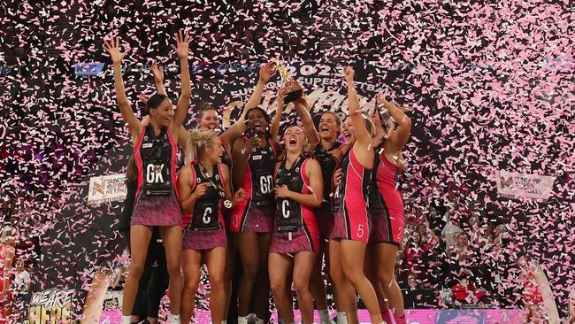 Just weeks after the celebration of the grand final, every player and club in the Super Netball competition has no certainty for the 2024 competition. Photo: Getty Images