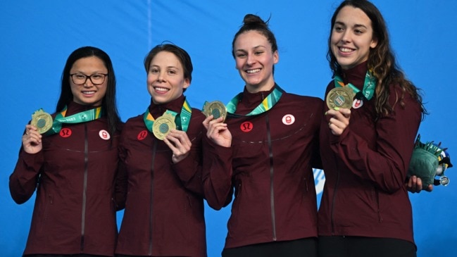 Canadian women’s 4x100m medley relay team reflect on victory | Herald Sun