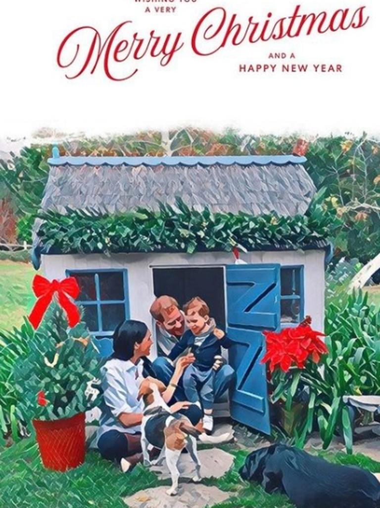 Another previous Christmas card from the Sussexes.