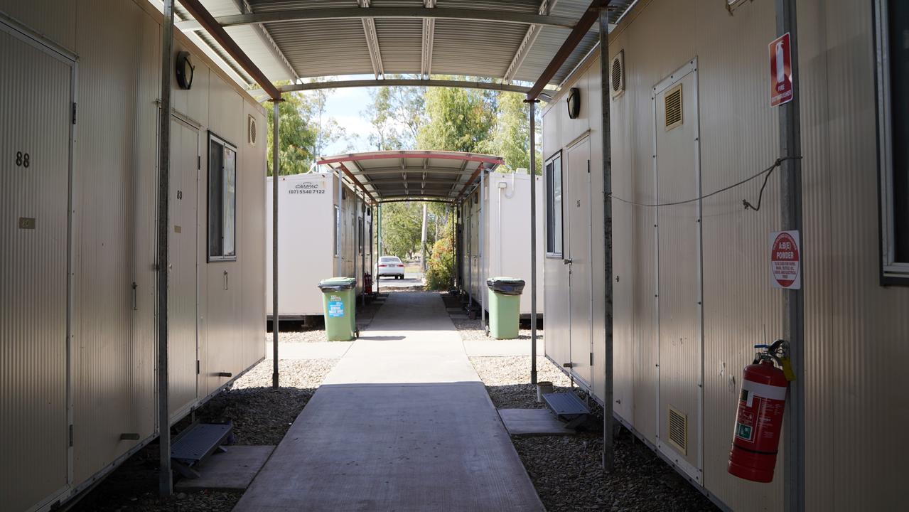 Living in dongas for days at a time is a way of life for the transient workforce staying at the QRI Village Accommodation Centre in Coppabella. Picture: Heidi Petith