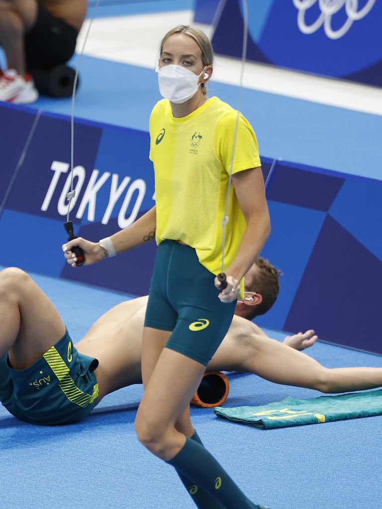 Tokyo Olympics Australian swimmers training session at Tokyo