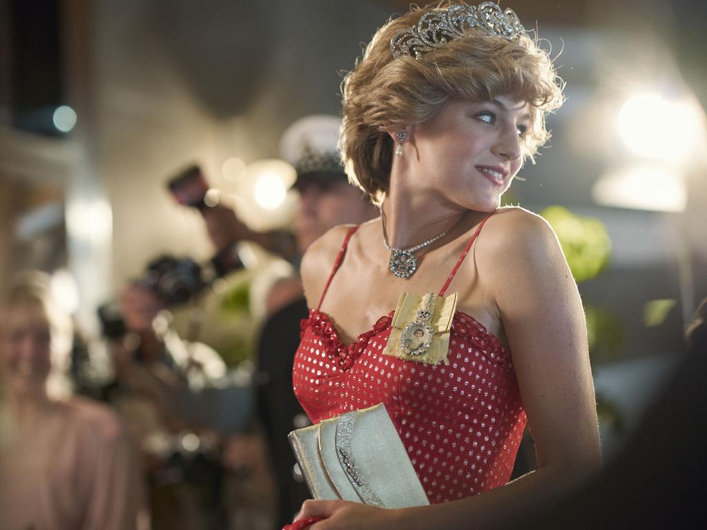 Emma Corrin as Diana Princess of Wales in season four of the Crown.