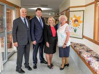 Director Michaell Hall, CEO Graeme Prior and general manager of Hall and Prior Kris Healy with director of nursing Julie Spicer as Grafton Aged Care Home welcomes its new owners. Picture: Adam Hourigan Photography