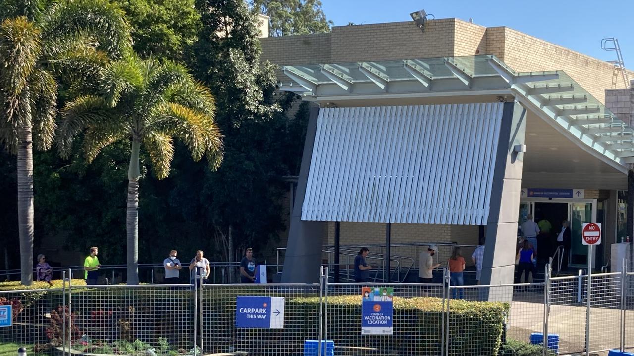 Gympie Covid vaccination hub at the Civic Centre in the city’s CBD.