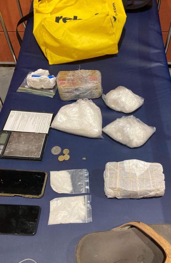 Part of the drug stash found by police dog Gator during the chase in Clontarf. Picture: Contributed