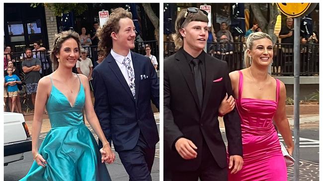 The students arrive at Urangan State High School arrive at their formal.