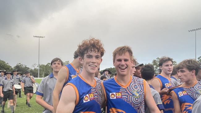 Ashgrove First XVIII afl footy boys after last week’s win over Padua College.