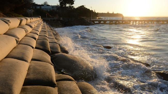 Erosion at Portsea Beach and Pier in Victoria.