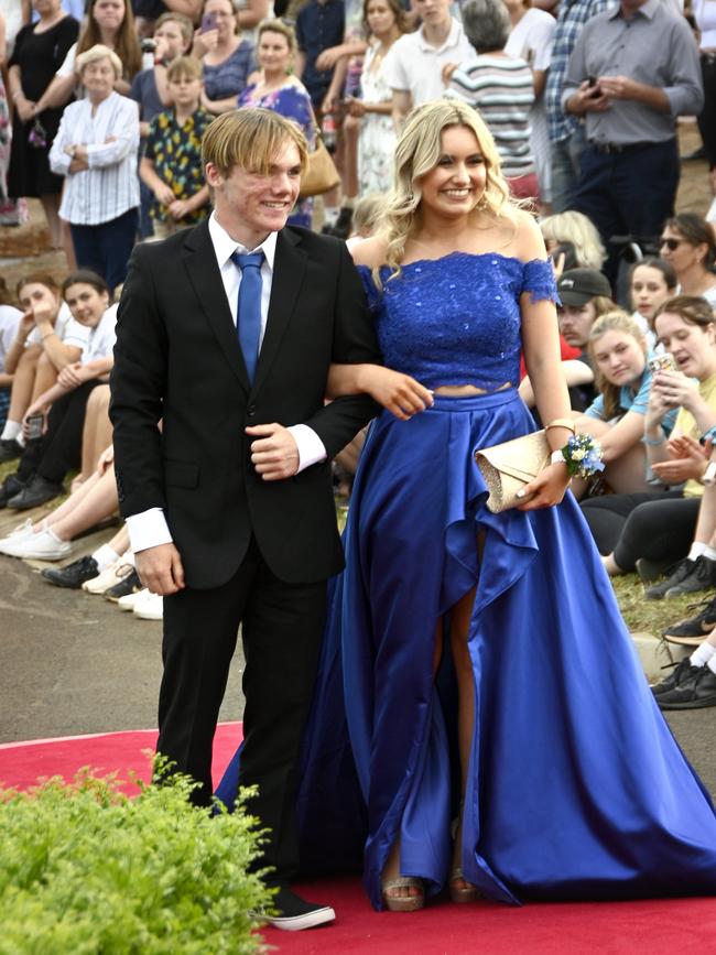 Highfields State Secondary college formal at Highfields Cultural Centre. Jessica Graham and Jayden Wood.