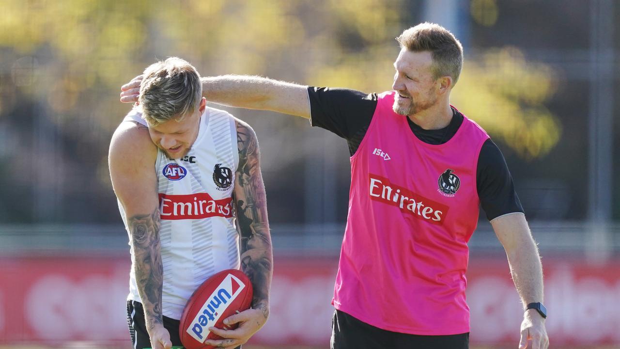 Has Nathan Buckley got the best out of Jordan de Goey? Picture: AAP Images