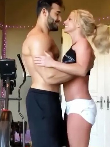 Britney Spears has posted a loved-up video with her ex-husband Sam Asghari.