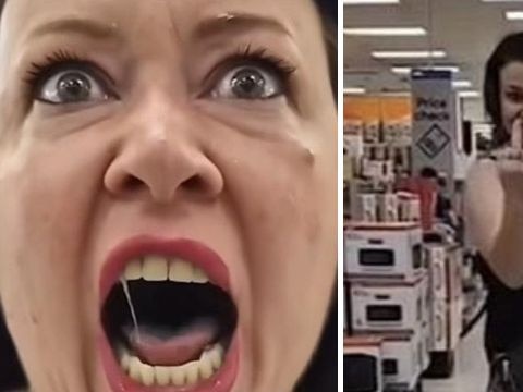 Deranged woman at Bankstown Kmart