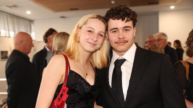 Geelong Baptist College Year 12 student Alexander Bradley and girlfriend Oli Charnock. Picture: Alison Wynd